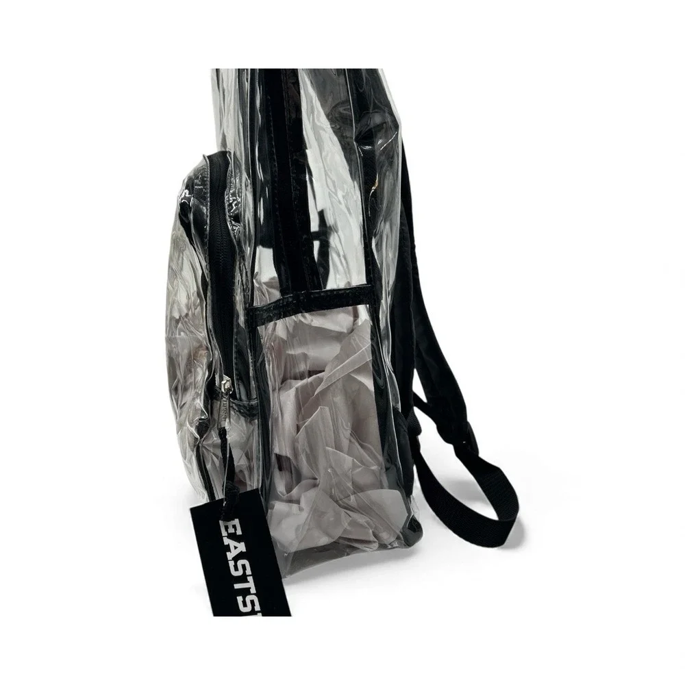 CLEAR BACKPACK Transparent PVC Heavy Duty School Stadium Book See Thru‎